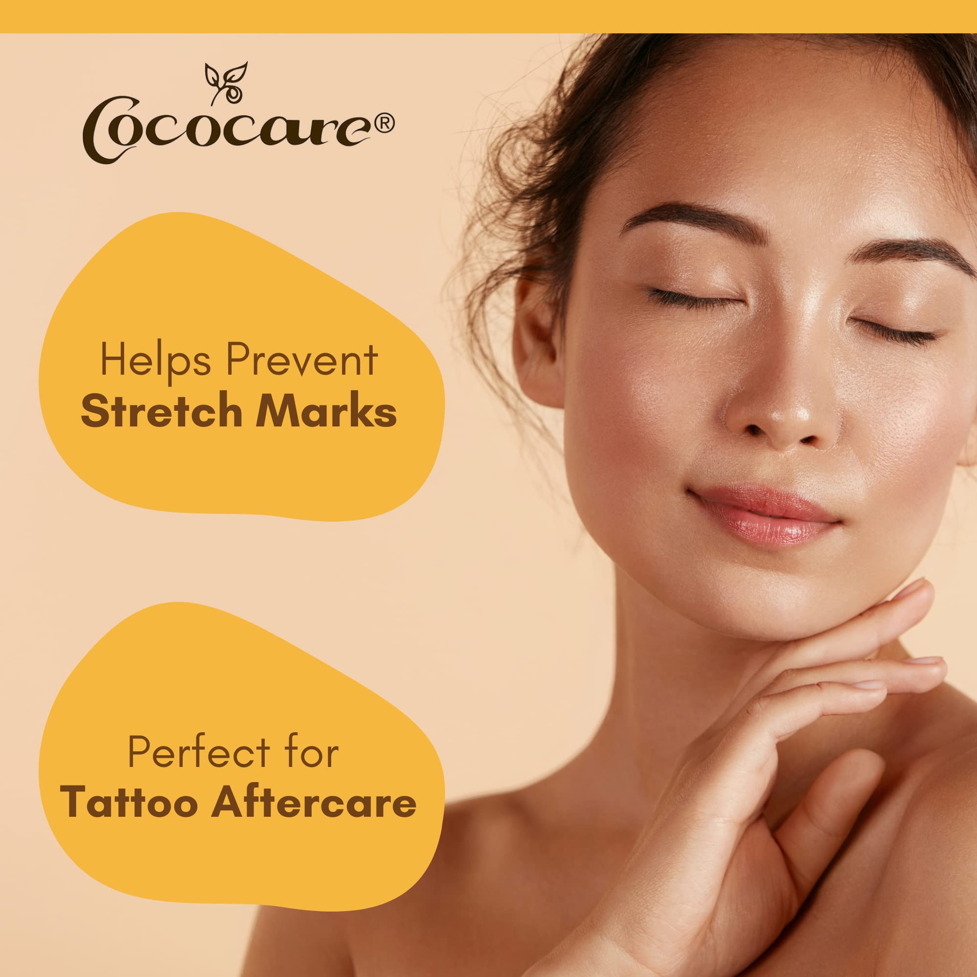 COCOCARE 100% Cocoa Butter Stick – 4 Pack | Pure Cocoa Butter for Dry Skin