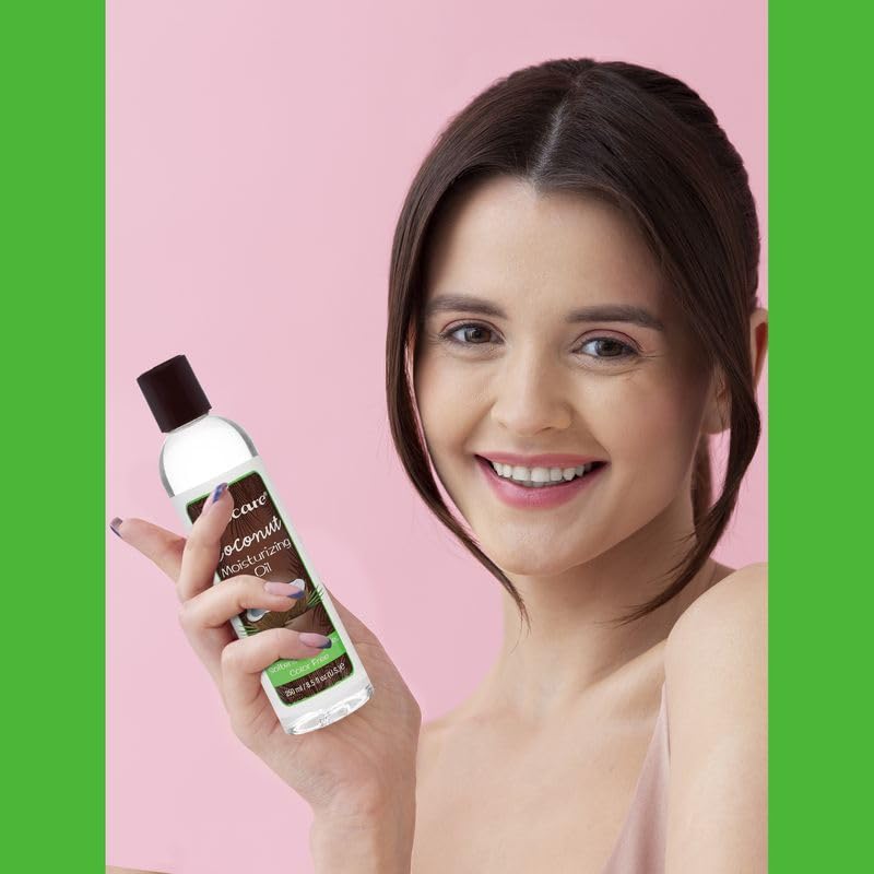 COCOCARE Coconut Moisturizing Oil 8.5 fl oz (2-Pack) – Deep Hydration with Natural Coconut Oil