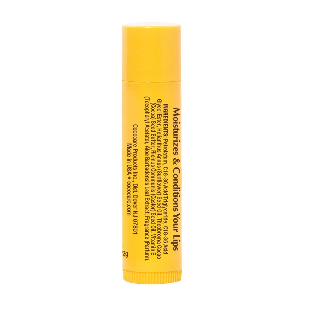 COCOCARE Cocoa Butter Lip Balm - The Little Yellow Stick | Hydrating Lip Care 0.15oz (10 Sticks)