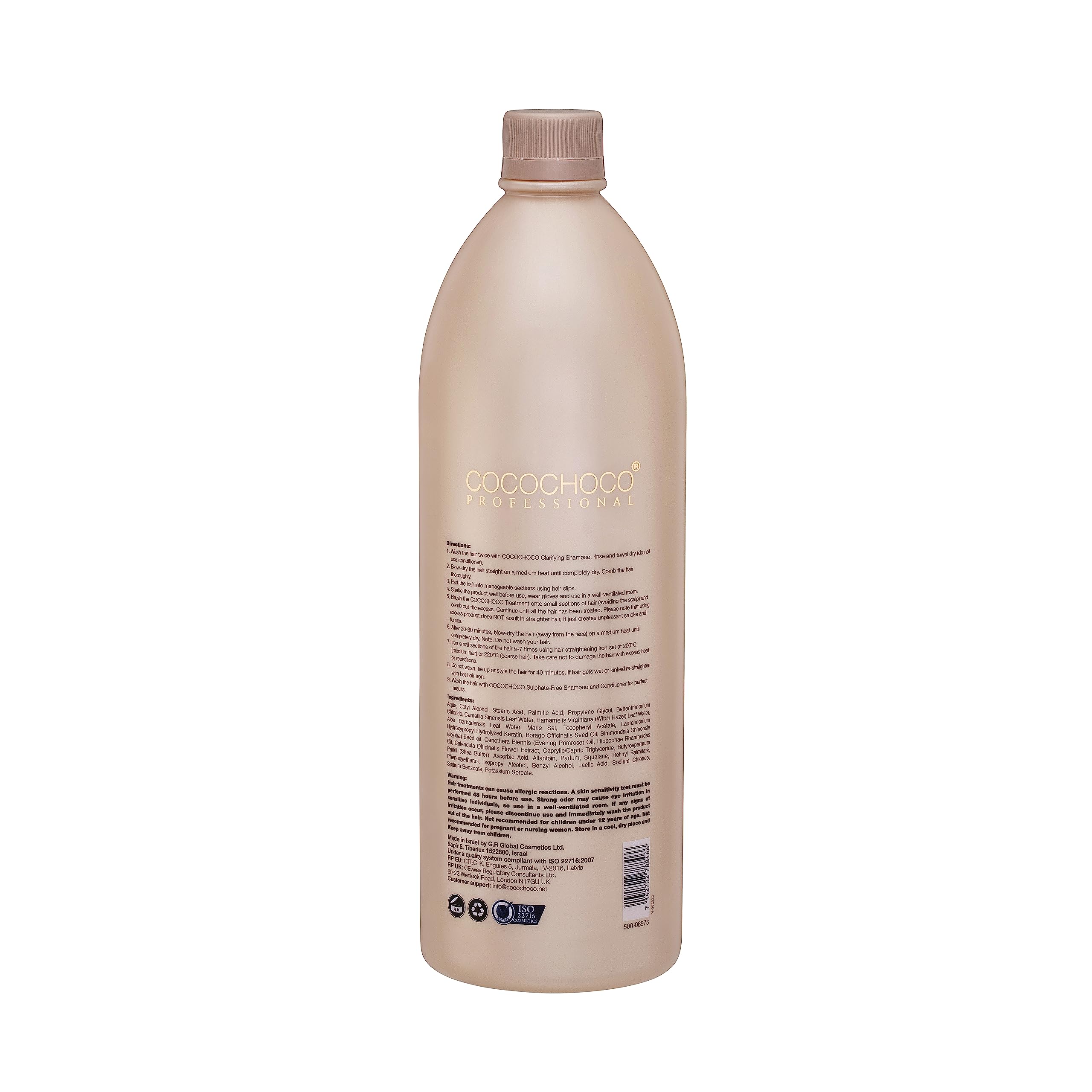 COCOCHOCO Premium Keratin Treatment 33.8 oz – Formaldehyde-Free Hair Care