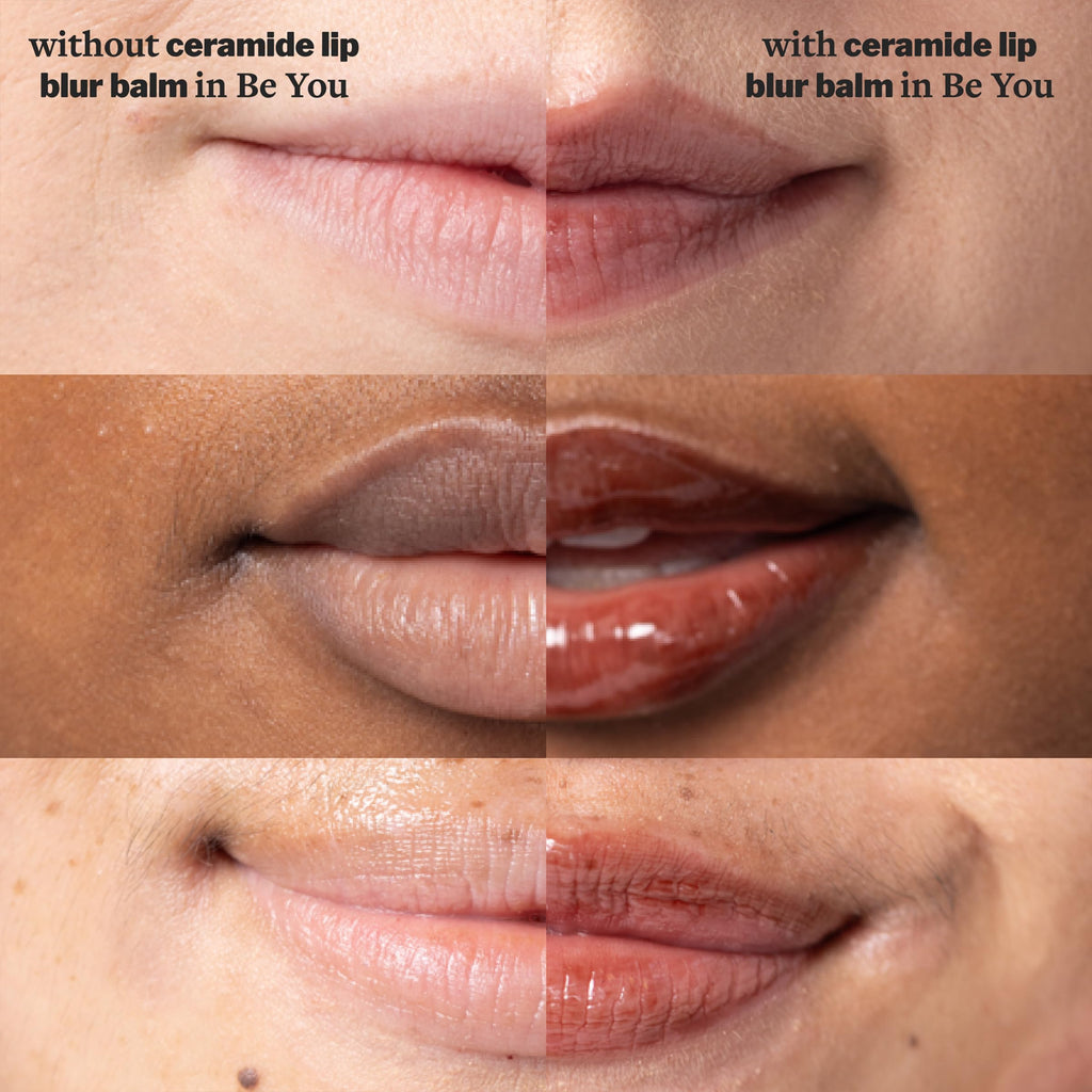 Cocokind Ceramide Lip Blur Balm Be You – Hydrating Fragrance-Free Lip Care (6 Pack)