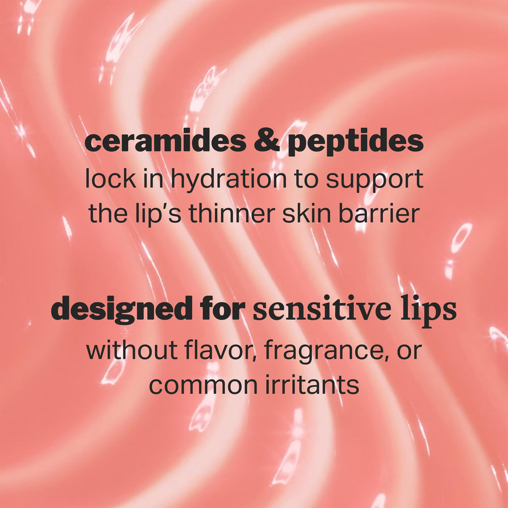 Cocokind Ceramide Lip Blur Balm Be Kind – Coral Pink Hydrating Lip Care (3 Pack) for Sensitive Lips