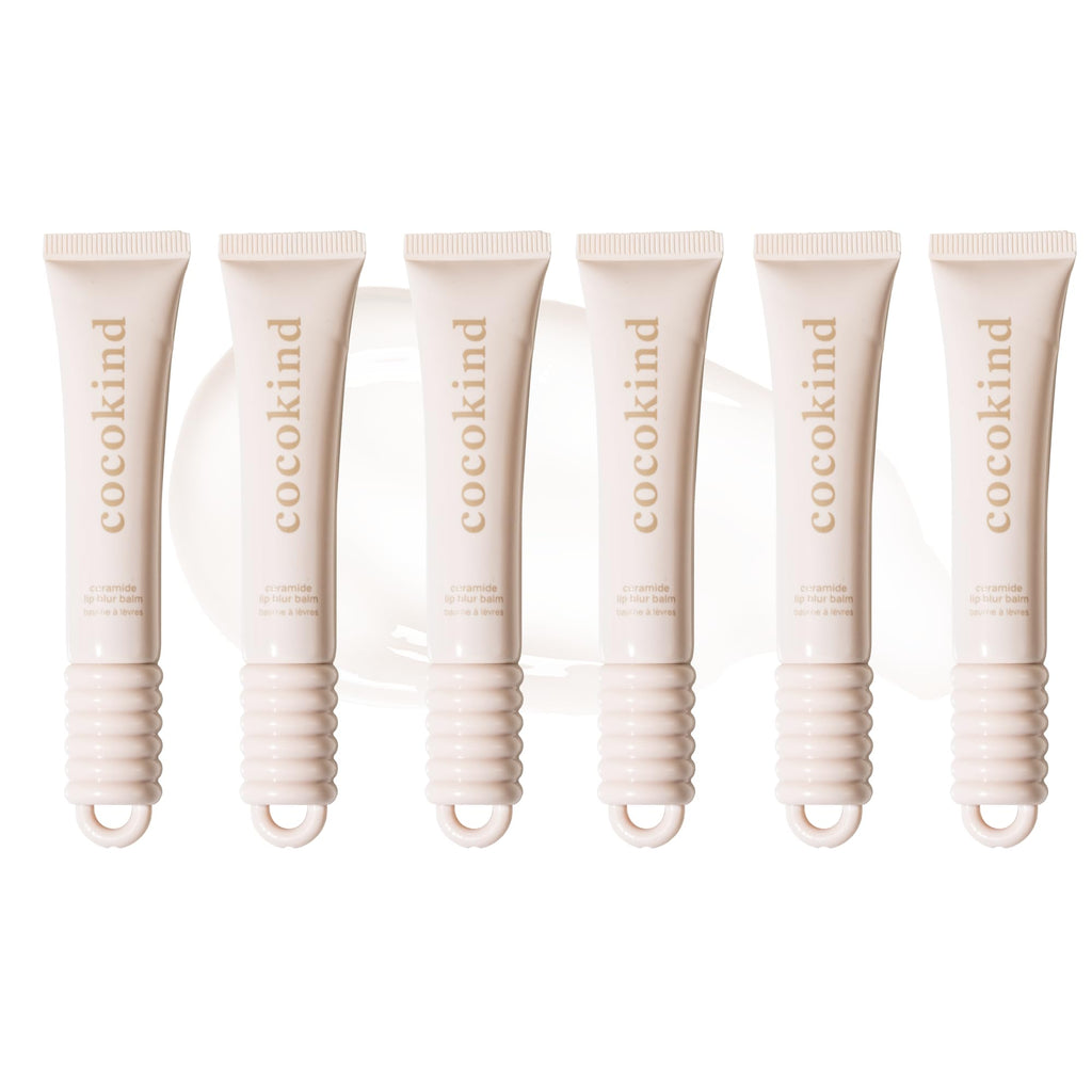 Cocokind Be Real Ceramide Lip Blur Balm — Hydrating, Fragrance-Free Lip Care (6 Pack)