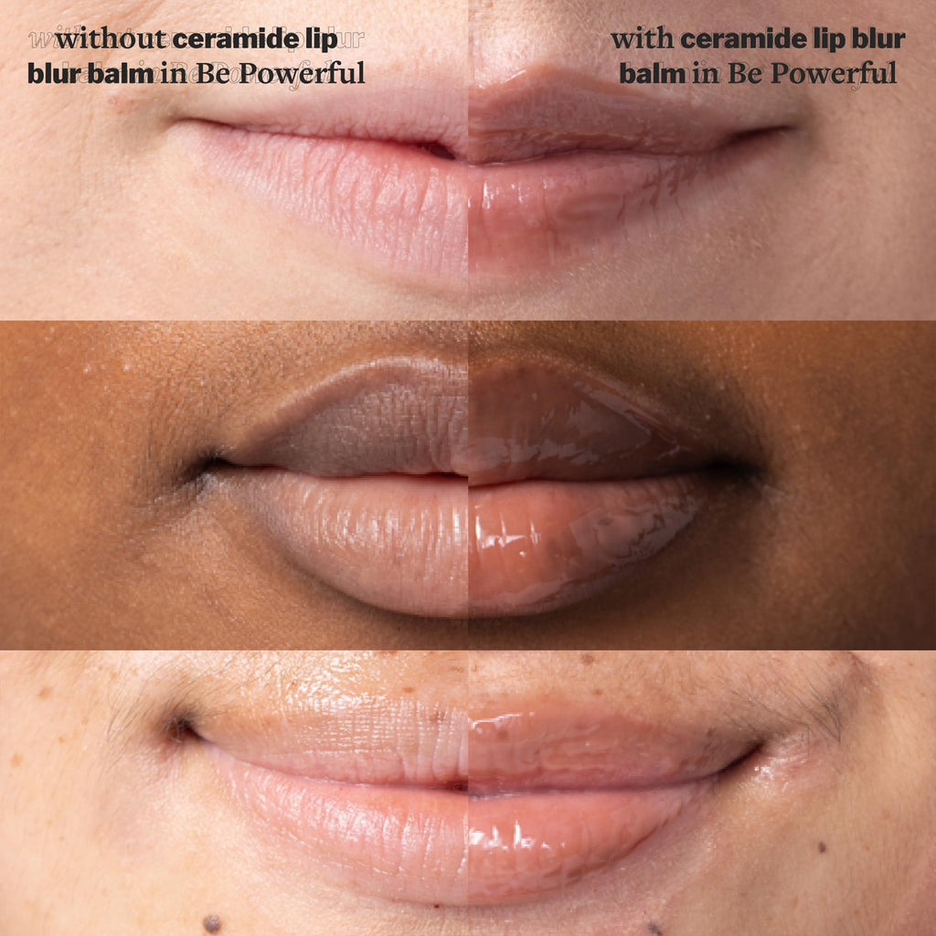 Cocokind Ceramide Lip Blur Balm – Hydrating Soft Brown Lip Balm with Ceramides & Peptides (Fragrance-Free, Sensitive Skin) – 6 Pack