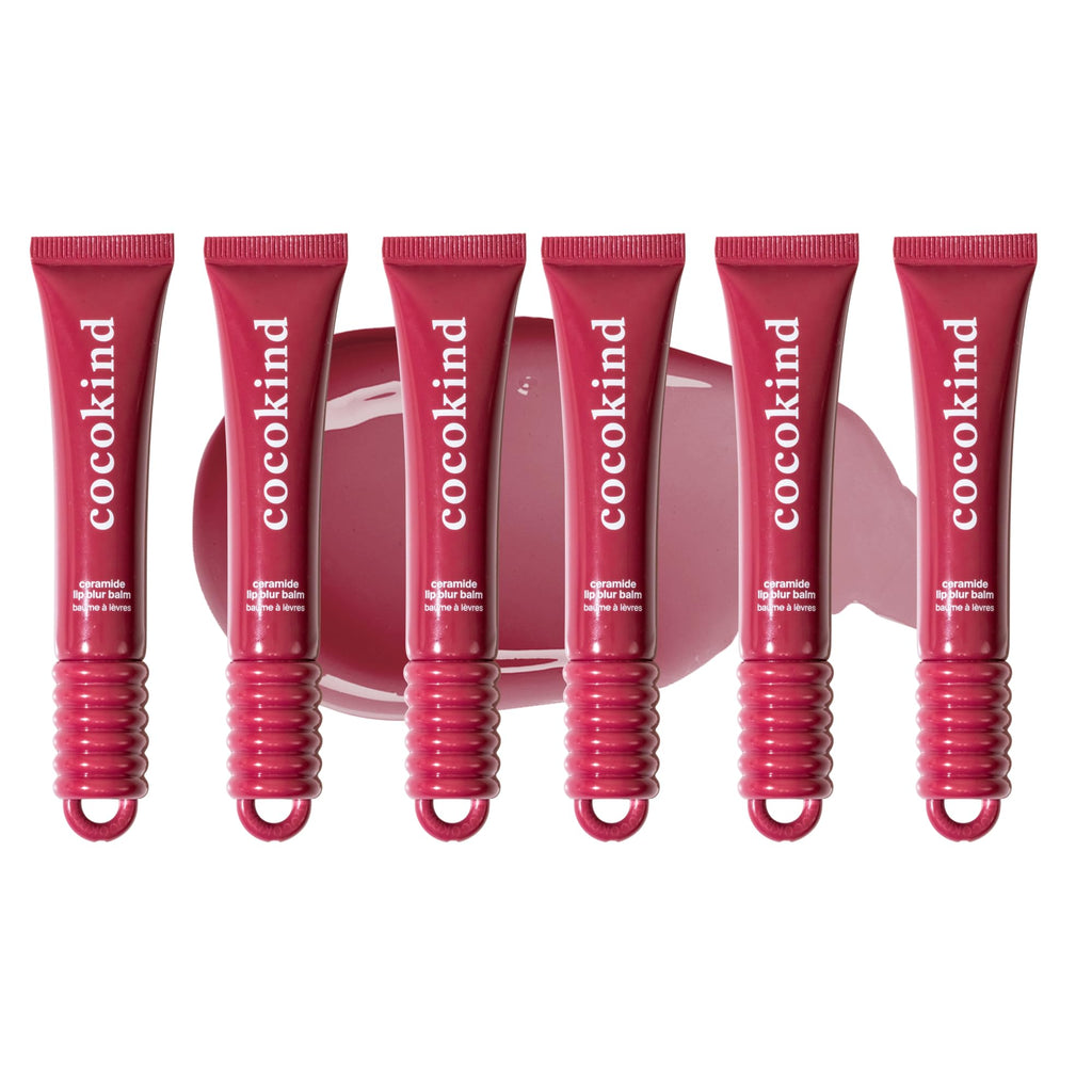 Cocokind Ceramide Lip Blur Balm Be Bold Burgundy – 6 Pack, Fragrance-Free for Sensitive Lips