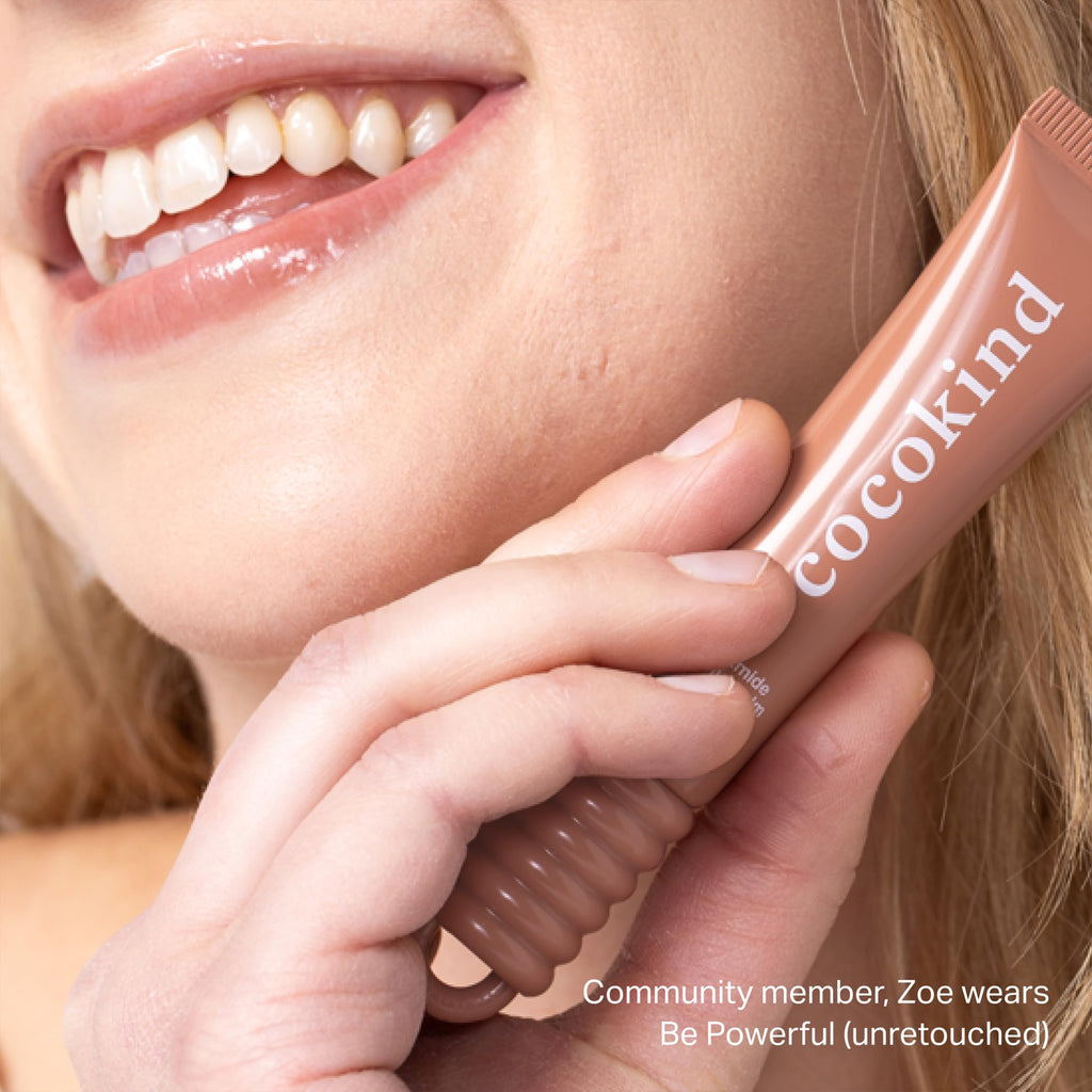 Cocokind Ceramide Lip Blur Balm – Soft Brown Hydrating Lip Balm with Ceramides & Peptides (3-Pack)