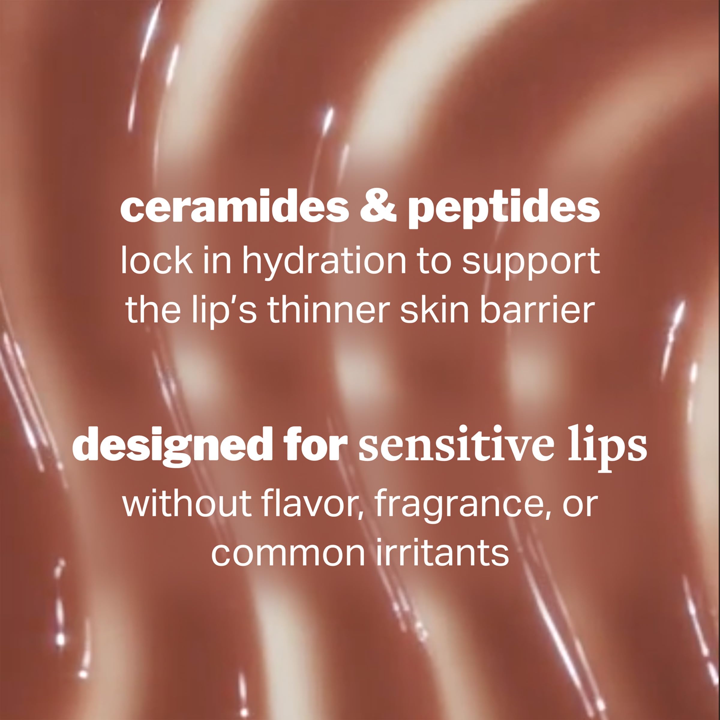 Cocokind Ceramide Lip Blur Balm – Soft Brown Hydrating Lip Balm with Ceramides & Peptides (3-Pack)