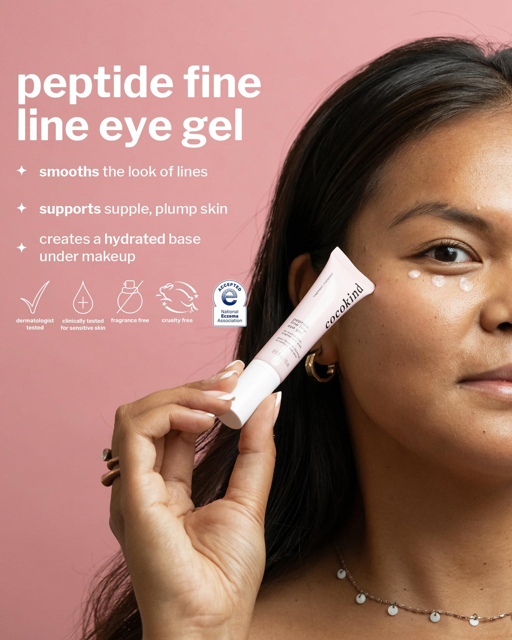 Cocokind Peptide Eye Gel | Lightweight Hydration for Sensitive Skin