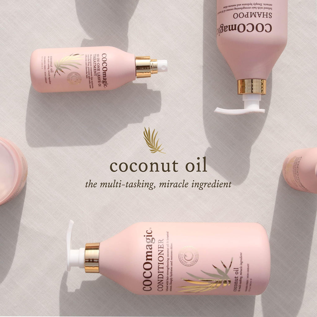 Cocomagic Defining Curl Cream | Extra Frizz Control, Humidity Resistance, Paraben Free | Made in USA (8 oz, 2 Pack)