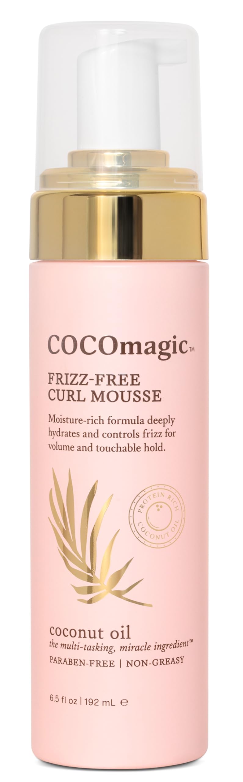 Cocomagic Frizz-Free Curl Mousse with Coconut Oil | Defines, Hydrates & Soft Hold