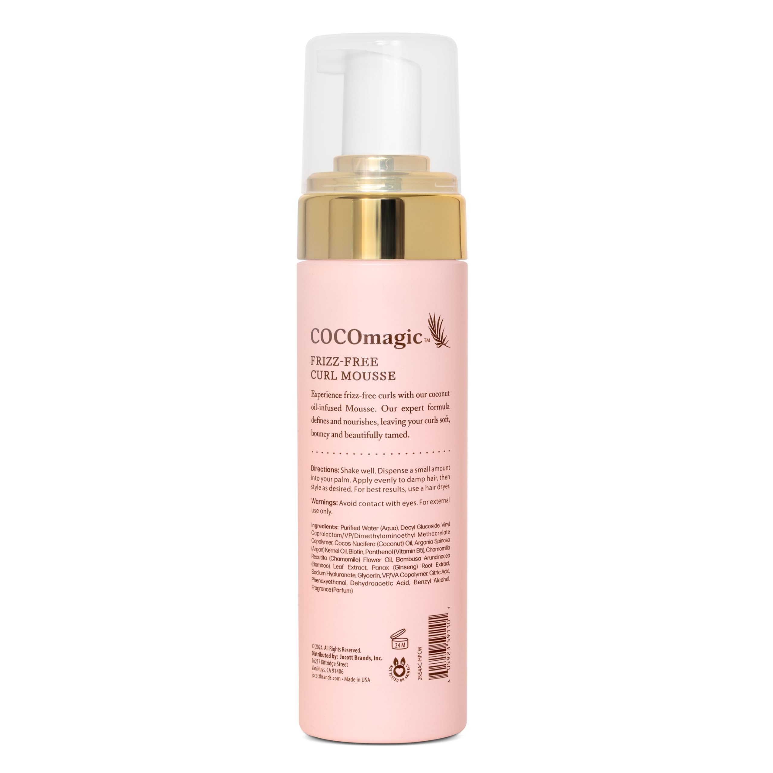 Cocomagic Frizz-Free Curl Mousse with Coconut Oil | Defines, Hydrates & Soft Hold