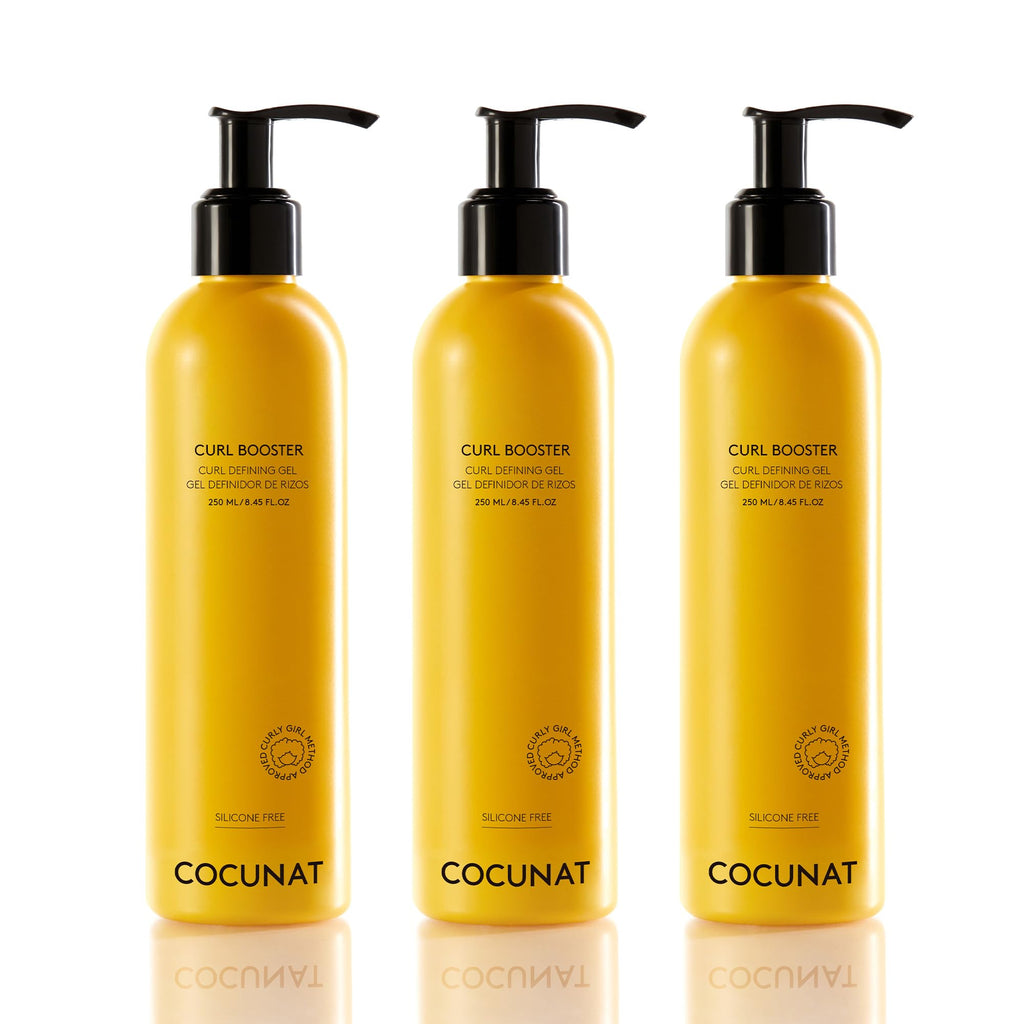 COCUNAT 3 Curl Booster - Defining Gel for Frizz-Free, Deeply Moisturized Curls | Silicone Free 8.5 fl oz