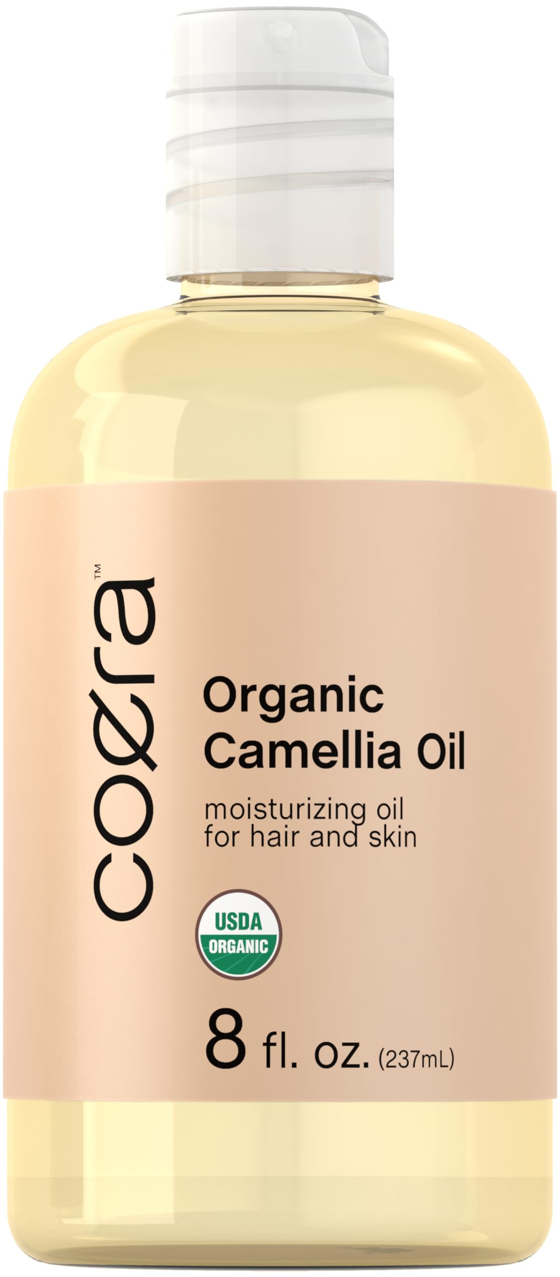 Coera Camellia Seed Oil Organic | 8 fl oz Moisturizing Hair & Skin Oil | Free of Parabens, SLS & Fragrances