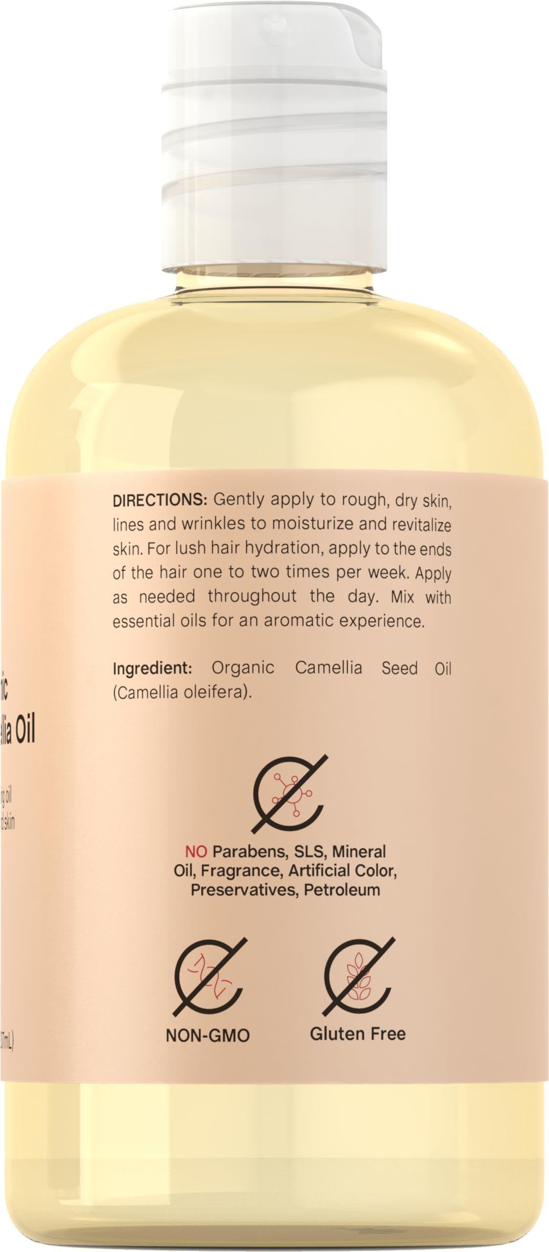 Coera Camellia Seed Oil Organic | 8 fl oz Moisturizing Hair & Skin Oil | Free of Parabens, SLS & Fragrances