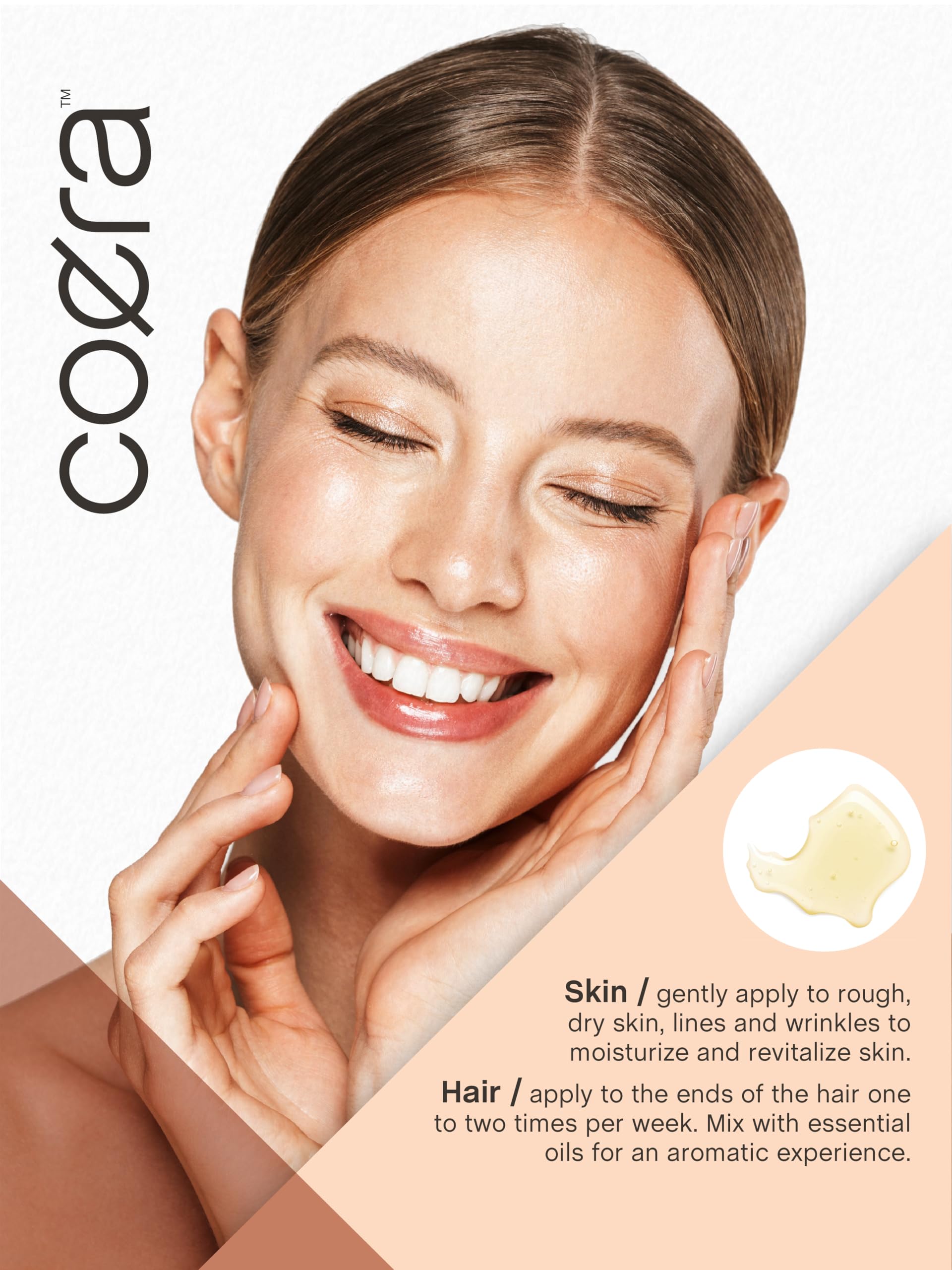 Coera Camellia Seed Oil Organic | 8 fl oz Moisturizing Hair & Skin Oil | Free of Parabens, SLS & Fragrances
