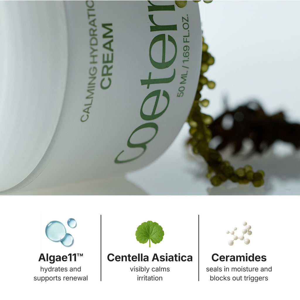Coeternal Calming Hydration Cream – Lightweight Barrier-Repair Moisturizer for Redness-Prone, Oily Skin
