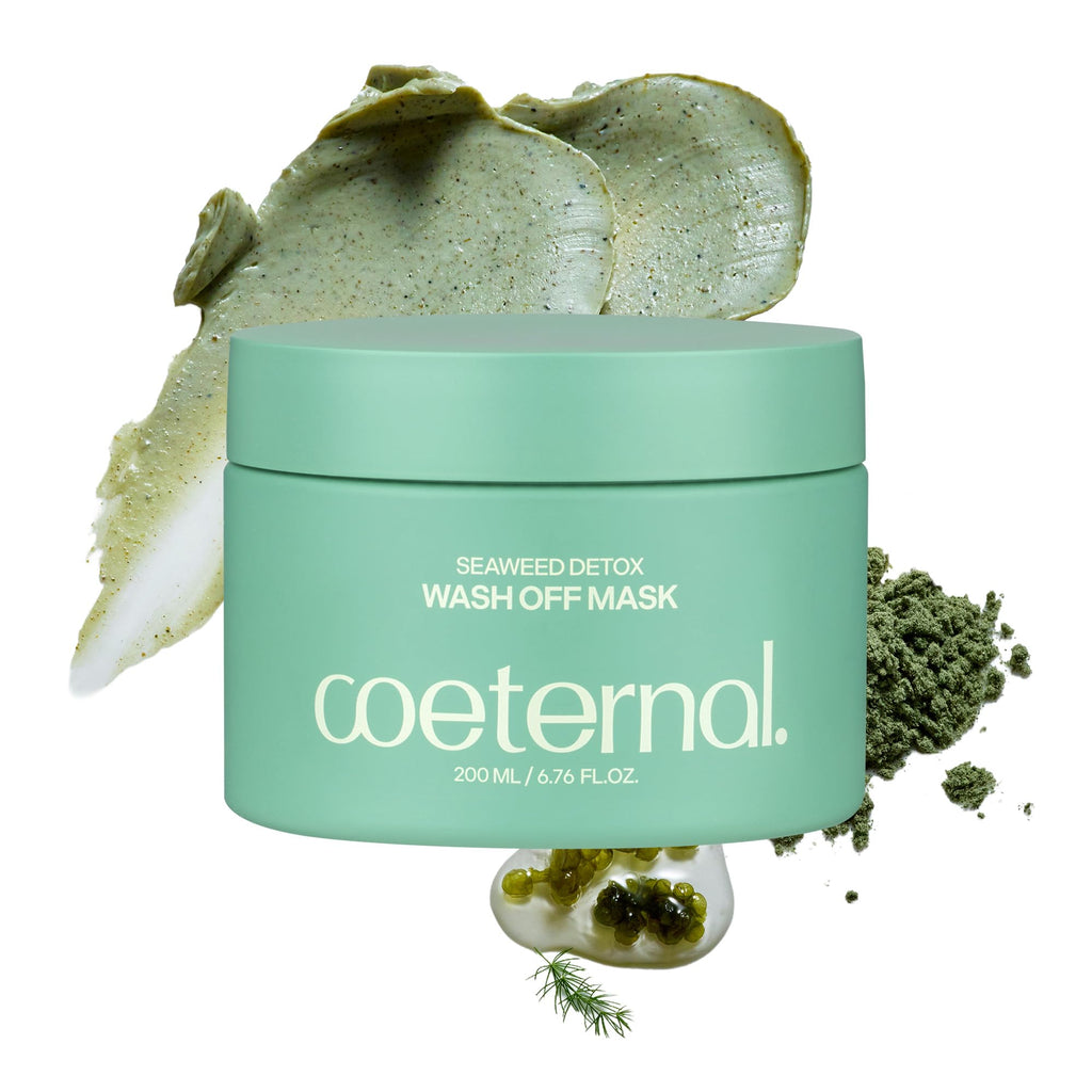 coeternal Seaweed Detox Wash Off Mask – Cooling Clay Mask for Pores & Deep Cleansing (200 ml)