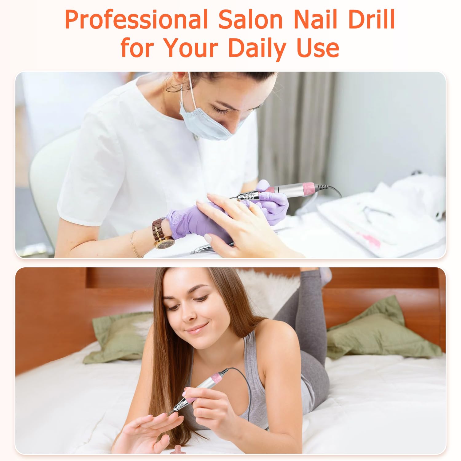 CoFashion 30000rpm Electric Nail Drill Kit – Professional Efile for Acrylic & Gel Nails
