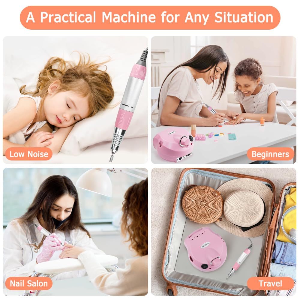 CoFashion 30000rpm Electric Nail Drill Kit – Professional Efile for Acrylic & Gel Nails