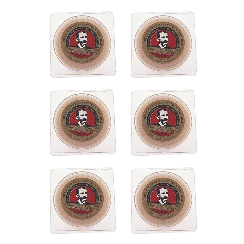 Col. Conk World's Famous Bay Rum Shaving Soap - 2.25 oz (Pack of 6)