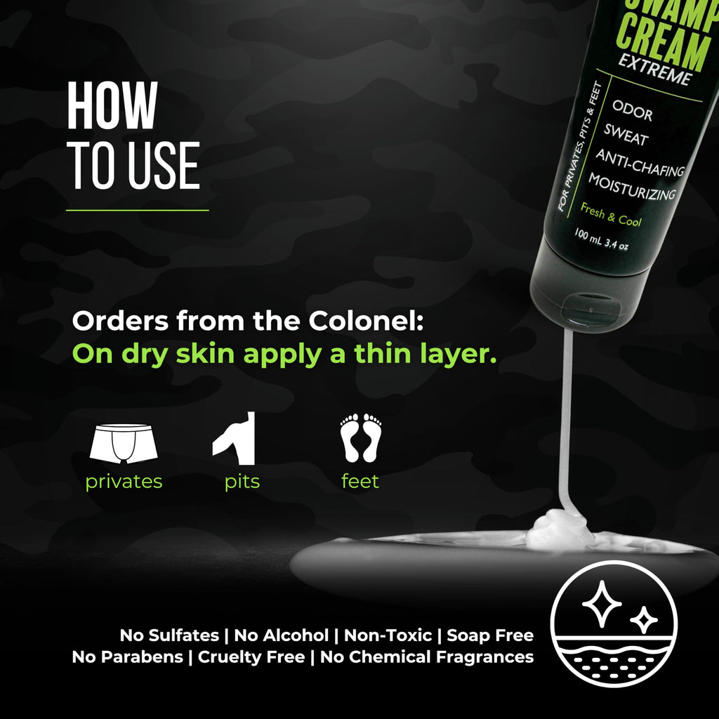 Colonel Tickle Deodorant Cream for Men - 3.4 oz | Lab-Verified, Pine Sage, Mess-Free, Multi-Zone Protection