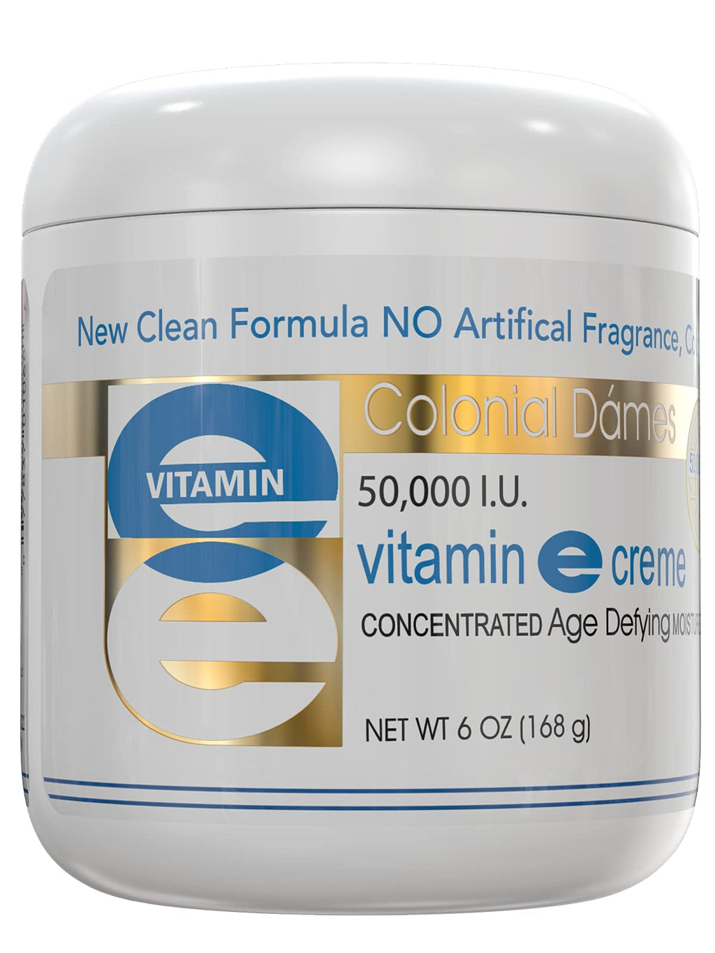 Colonial Dames High Potency 50,000 IU Vitamin E Moisturizer | Hydration for Dry Skin & Fine Lines