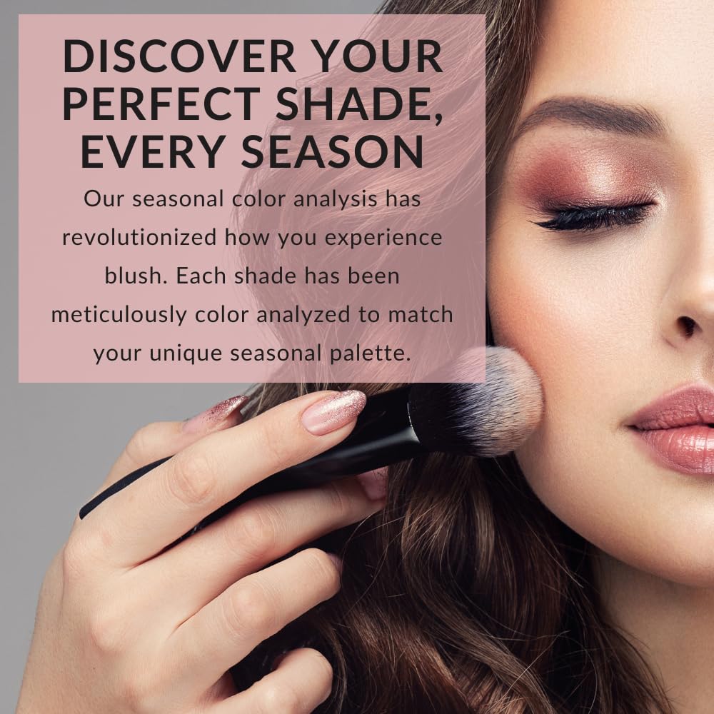 Color Pro Blush by Color Me Beautiful - Pressed Powder Blush with Buildable Coverage for Complexion Enhancement