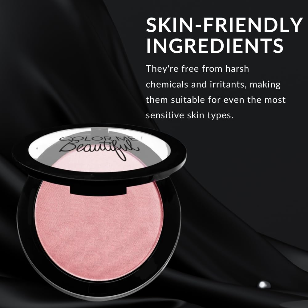 Color Pro Blush by Color Me Beautiful - Pressed Powder Blush with Buildable Coverage for Complexion Enhancement