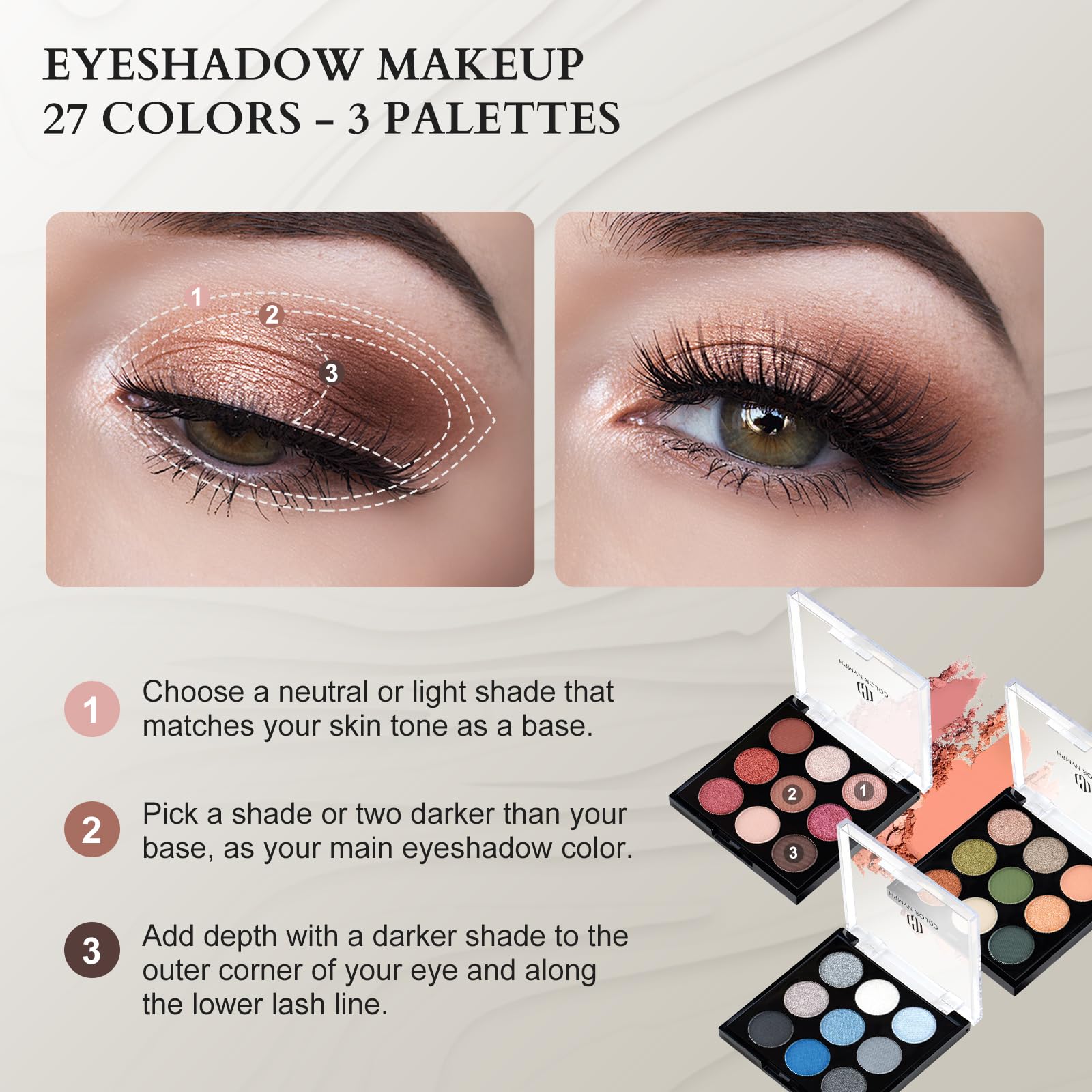 Color Nymph All-in-One Makeup Set for Teens & Women | Train Case Kit