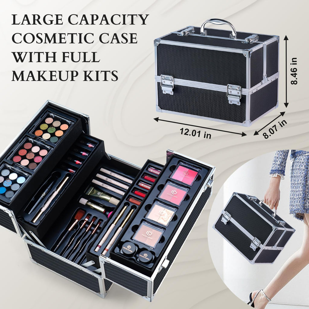 Color Nymph All-in-One Makeup Set for Teens & Women | Train Case Kit