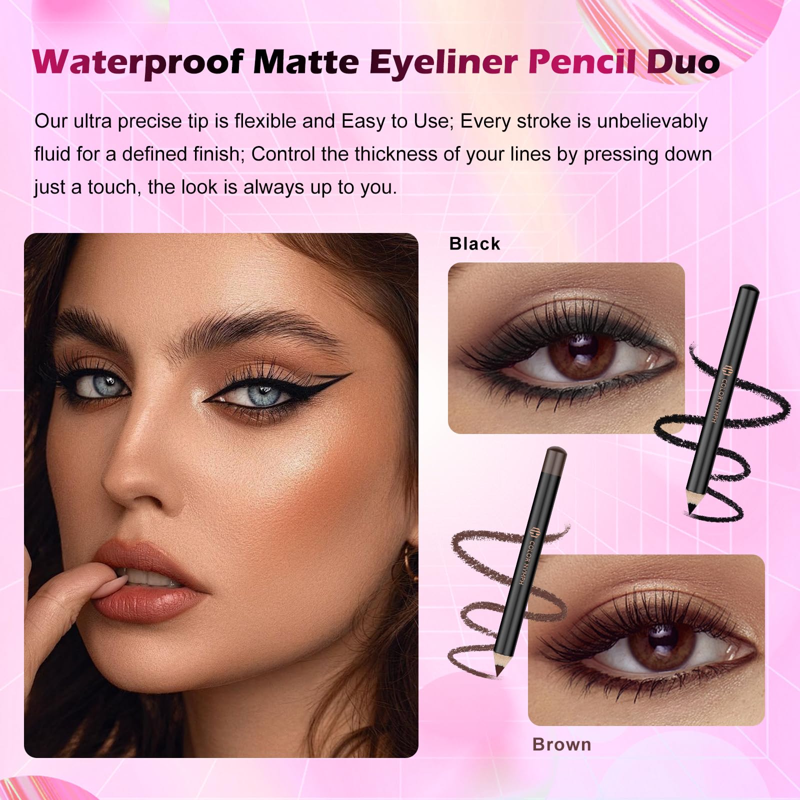 Color Nymph Teen Makeup Kit – All-in-One Beginner Set in Starry Black Train Case