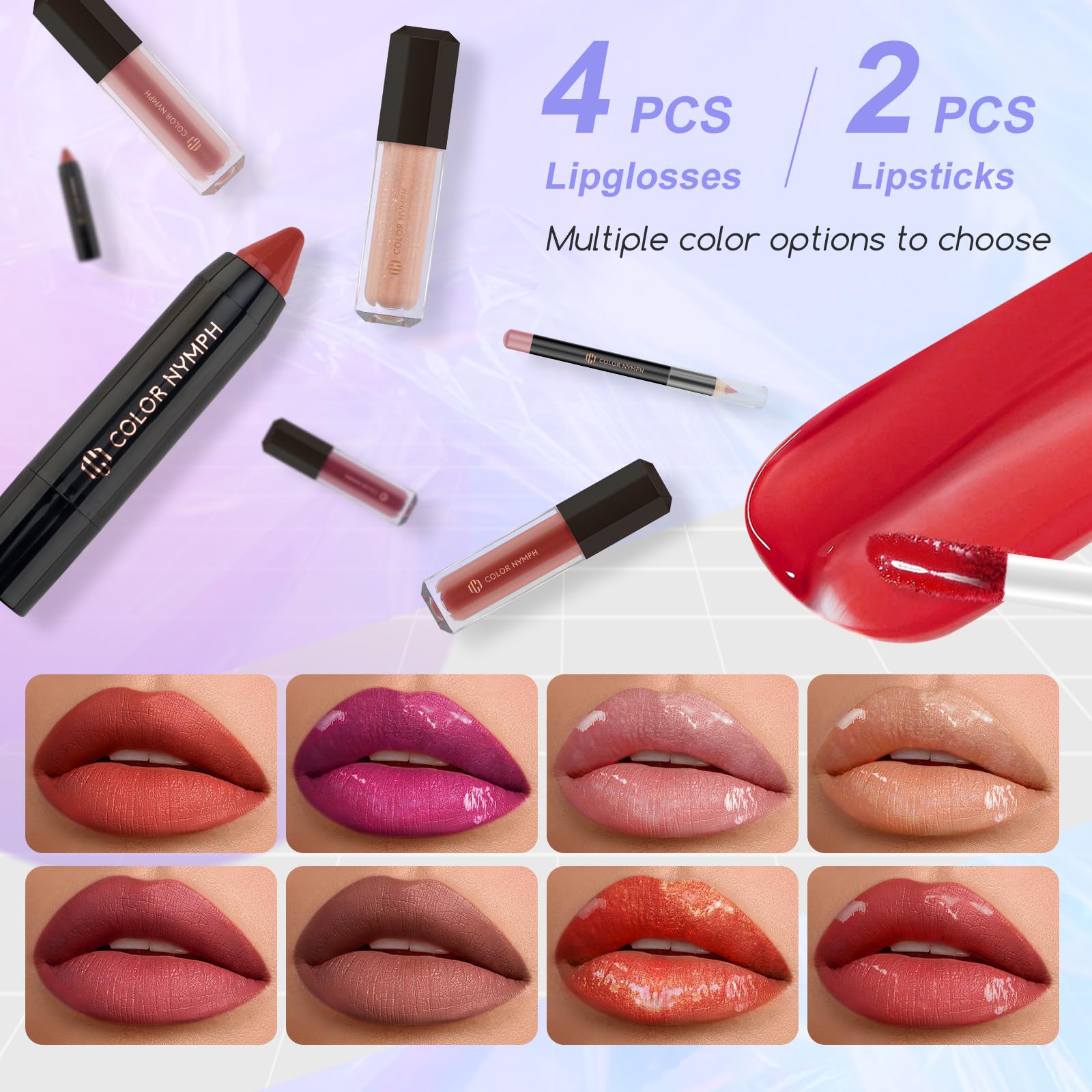 Color Nymph Makeup Kit for Women & Teens – 35 Color Eyeshadows, Lip Gloss, Brushes, Travel Case