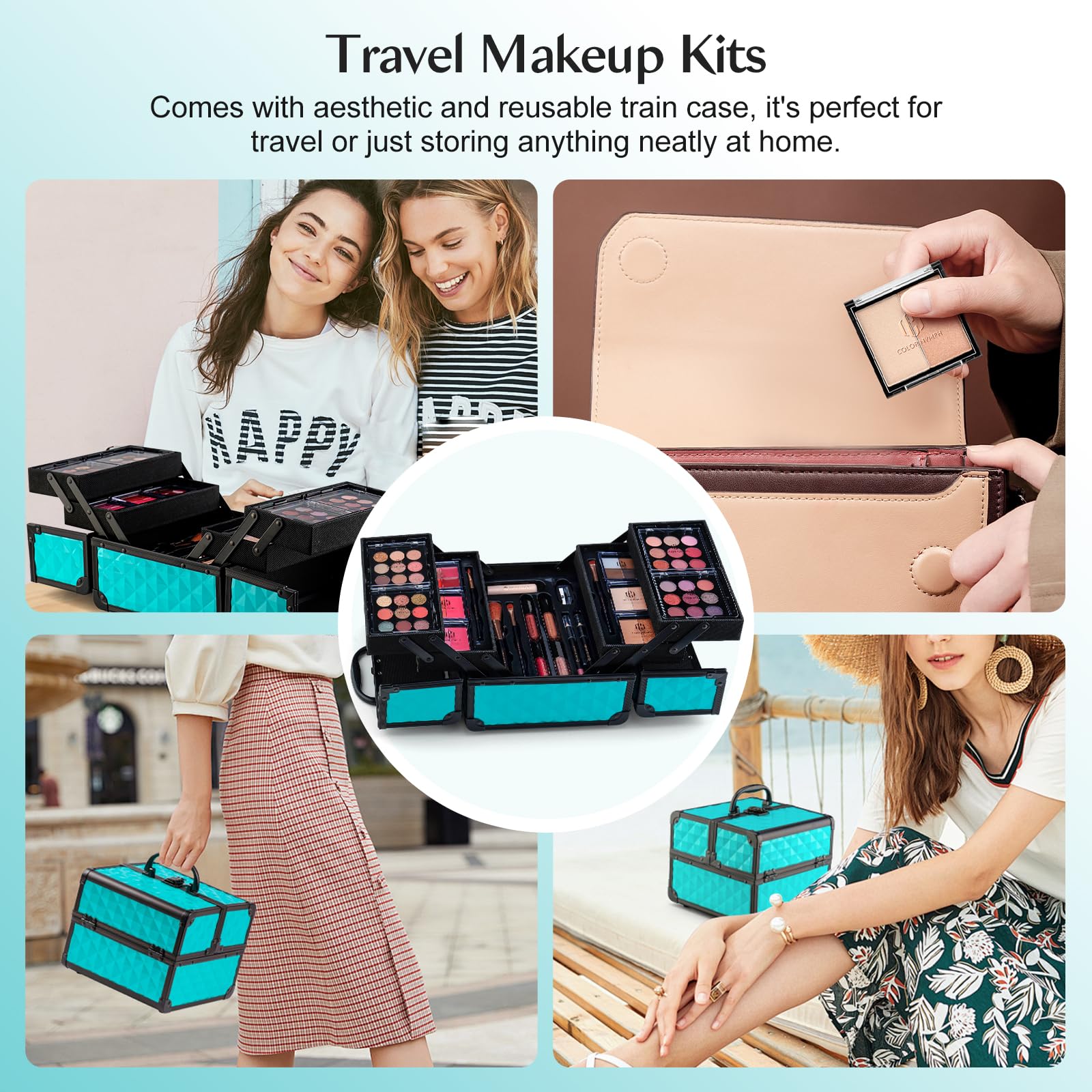 Color Nymph All In One Makeup Kit – 36 Colors, Travel Case, Beginner Friendly