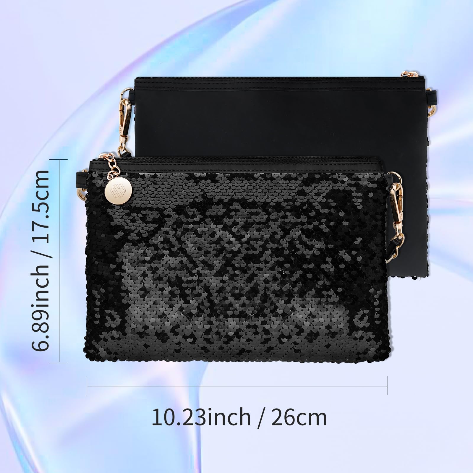 Color Nymph Teen Girls Makeup Kit — All-In-One 9-Color Eyeshadow Palette, Liquid Blush, Lip Glaze & Sequin Bag