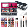 Color Nymph Teen Makeup Kit – All-in-One Beginner Set in Starry Black Train Case