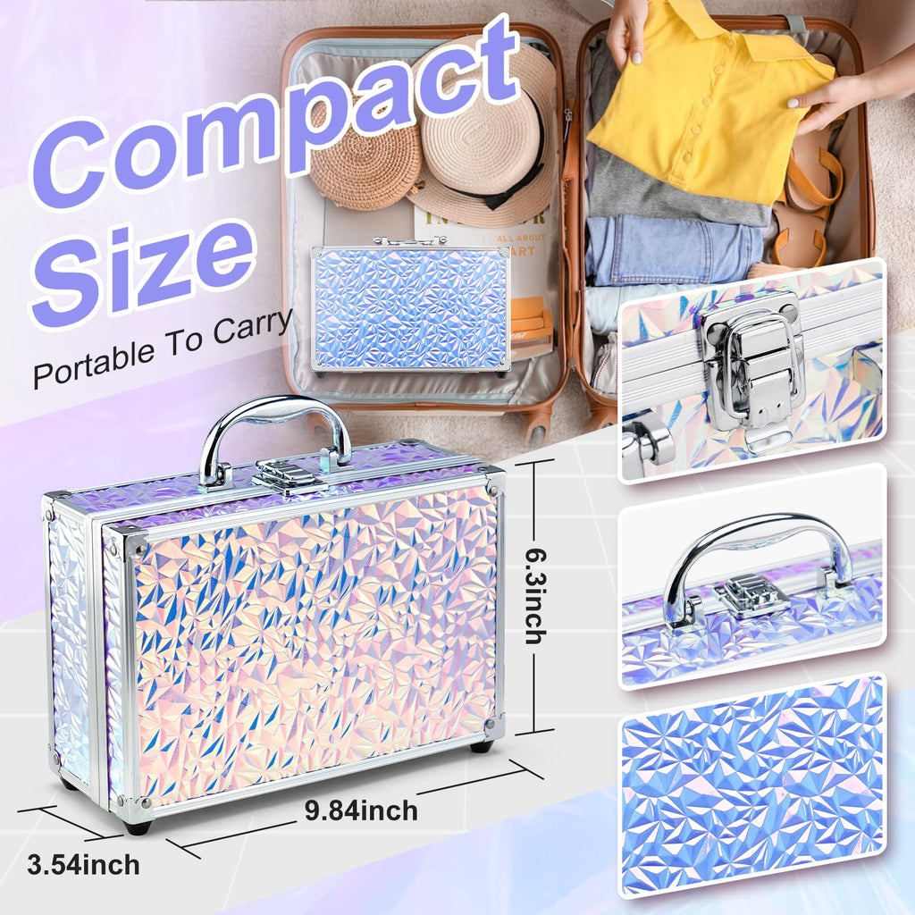 Color Nymph Makeup Kit for Women & Teens – 35 Color Eyeshadows, Lip Gloss, Brushes, Travel Case