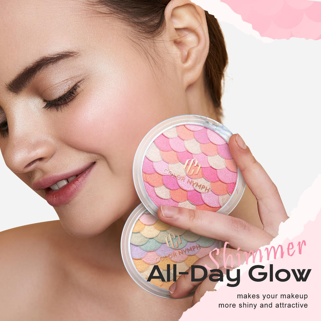 Color Nymph Powder Blush & Highlighter Set | Mermaid-Inspired, Vegan & Cruelty-Free