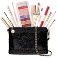 Color Nymph Teen Girls Makeup Kit — All-In-One 9-Color Eyeshadow Palette, Liquid Blush, Lip Glaze & Sequin Bag