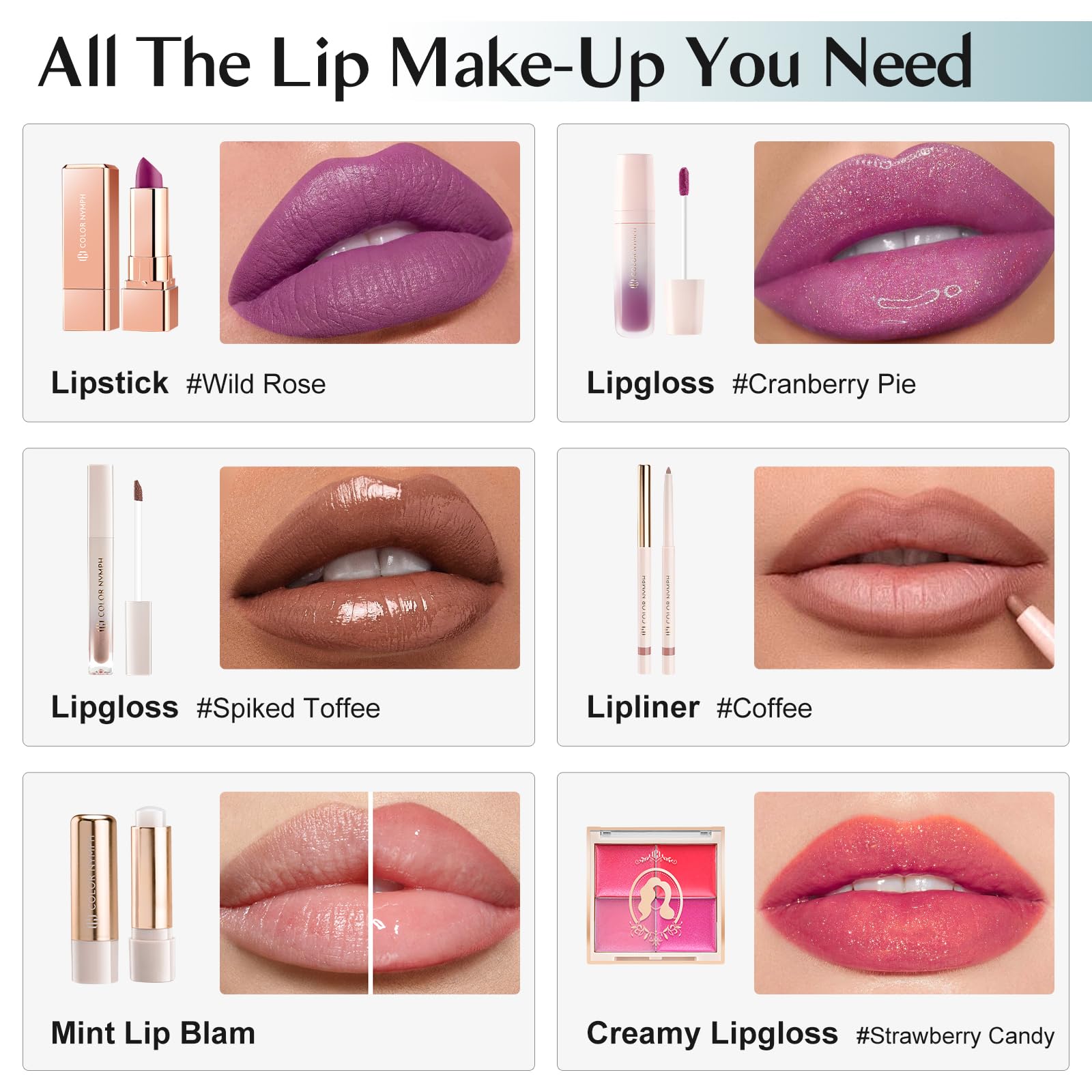 Color Nymph All In One Makeup Kit for Girls – Beginner 18-Color Set in Green Case