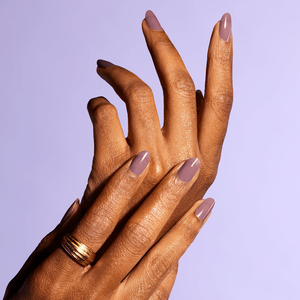 Color Street Macaron Nail Strips – Sheer Deep Mauve Creme Jelly Finish