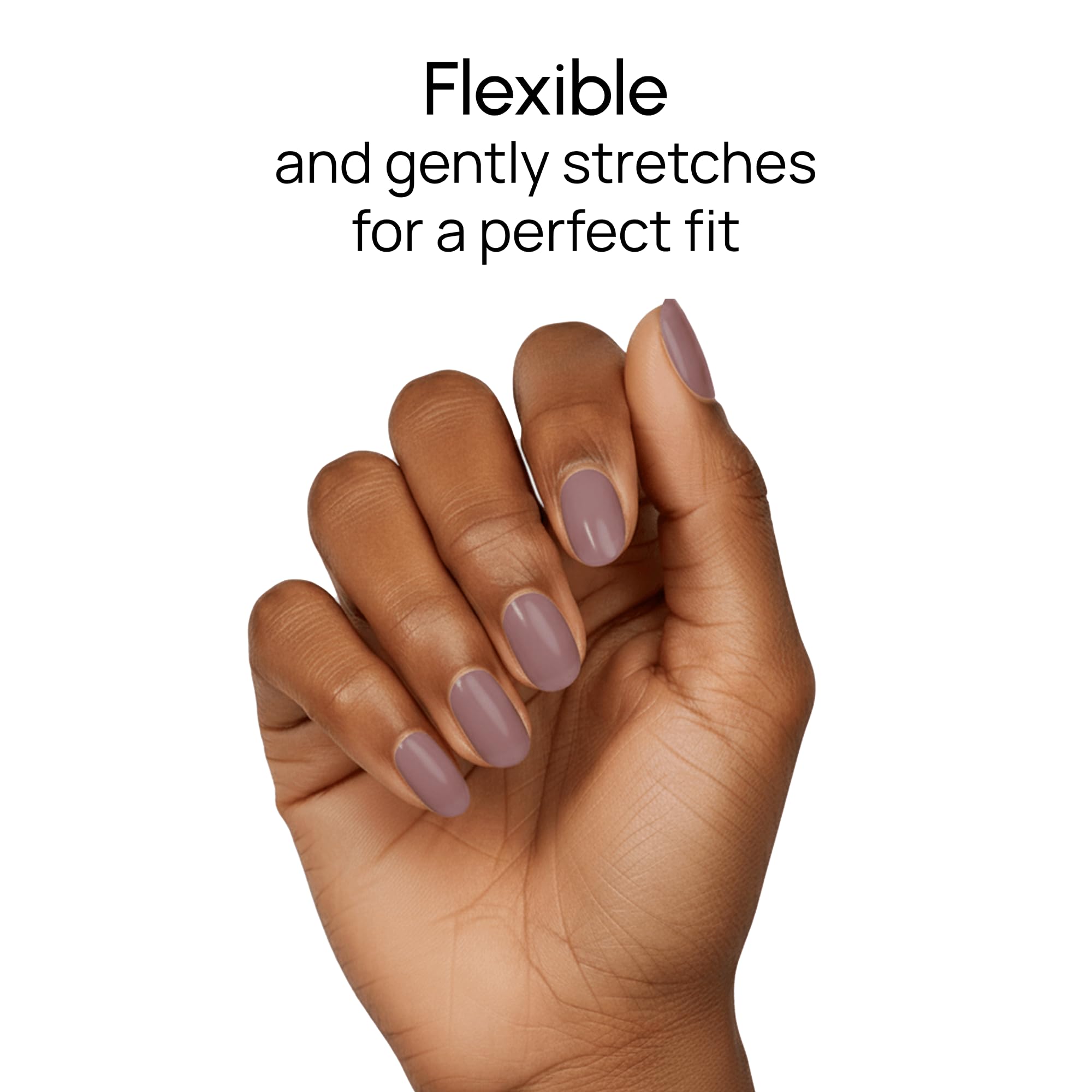 Color Street Macaron Nail Strips – Sheer Deep Mauve Creme Jelly Finish