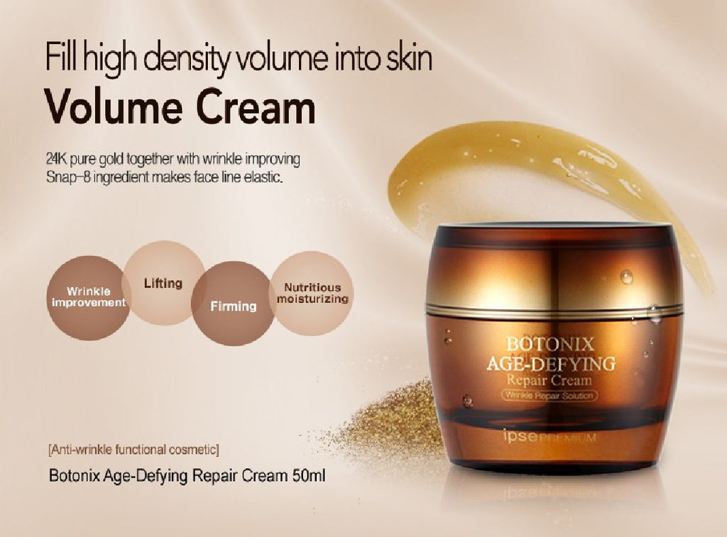 COLORCODE BOTONIX Natural Age Defying Cream 24K Gold + 8 Peptides – Lift & Glow Bundle