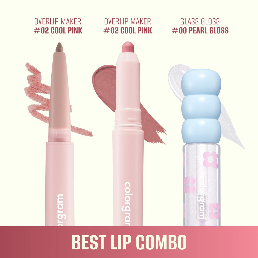 COLORGRAM All In One Over-Lip Maker 03 Peach Beige | Lip Liner & Contour, Matte Finish, Fuller-Look Lips, Waterproof