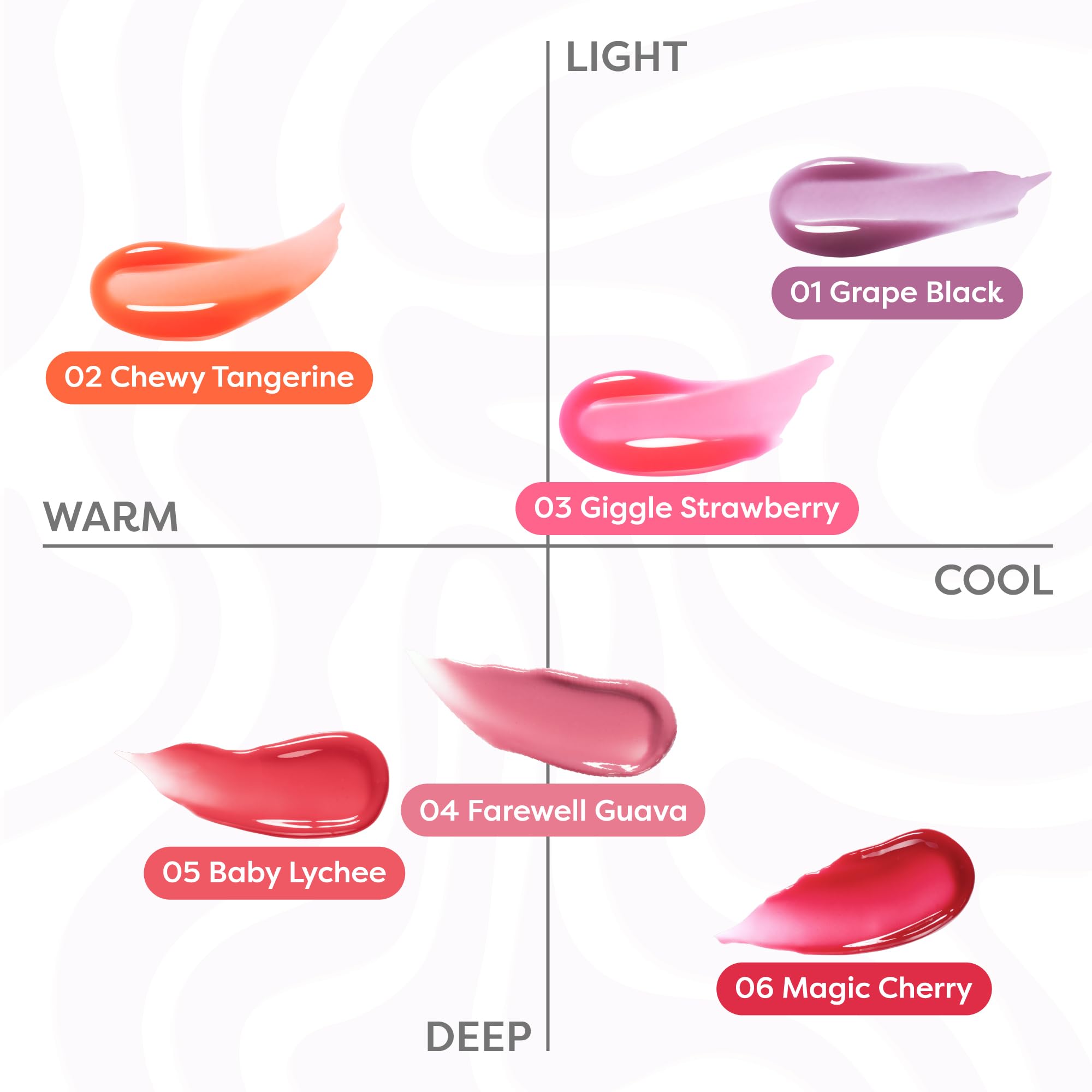 COLORGRAM Fruity Glass Gloss 05 Baby Lychee – Non-Sticky Lip Gloss with Glass Shine