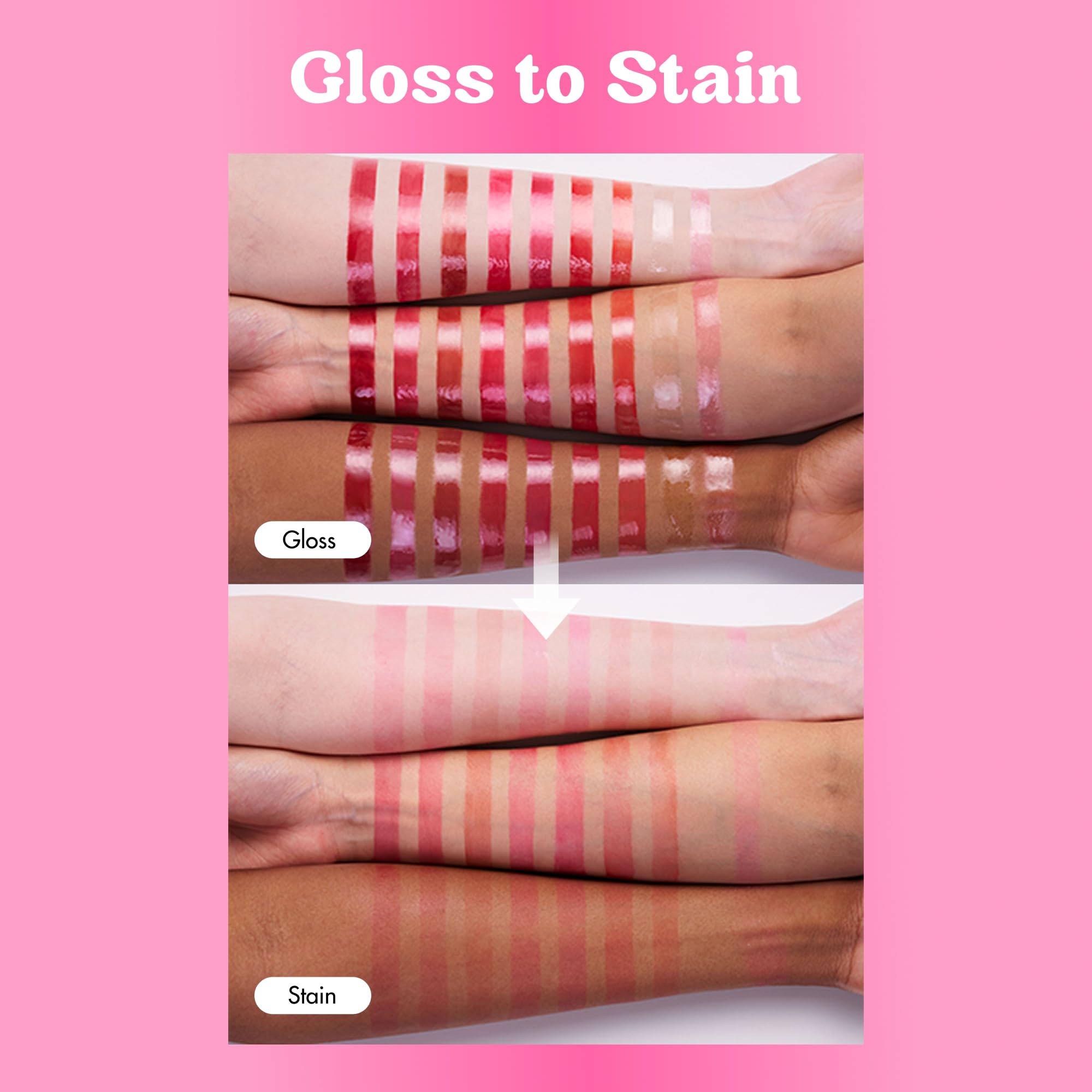 COLORGRAM Fruity Glass Tint 01 Apricot – Long-Lasting, Waterproof Lip Stain | Korean Lip Gloss 0.11 oz