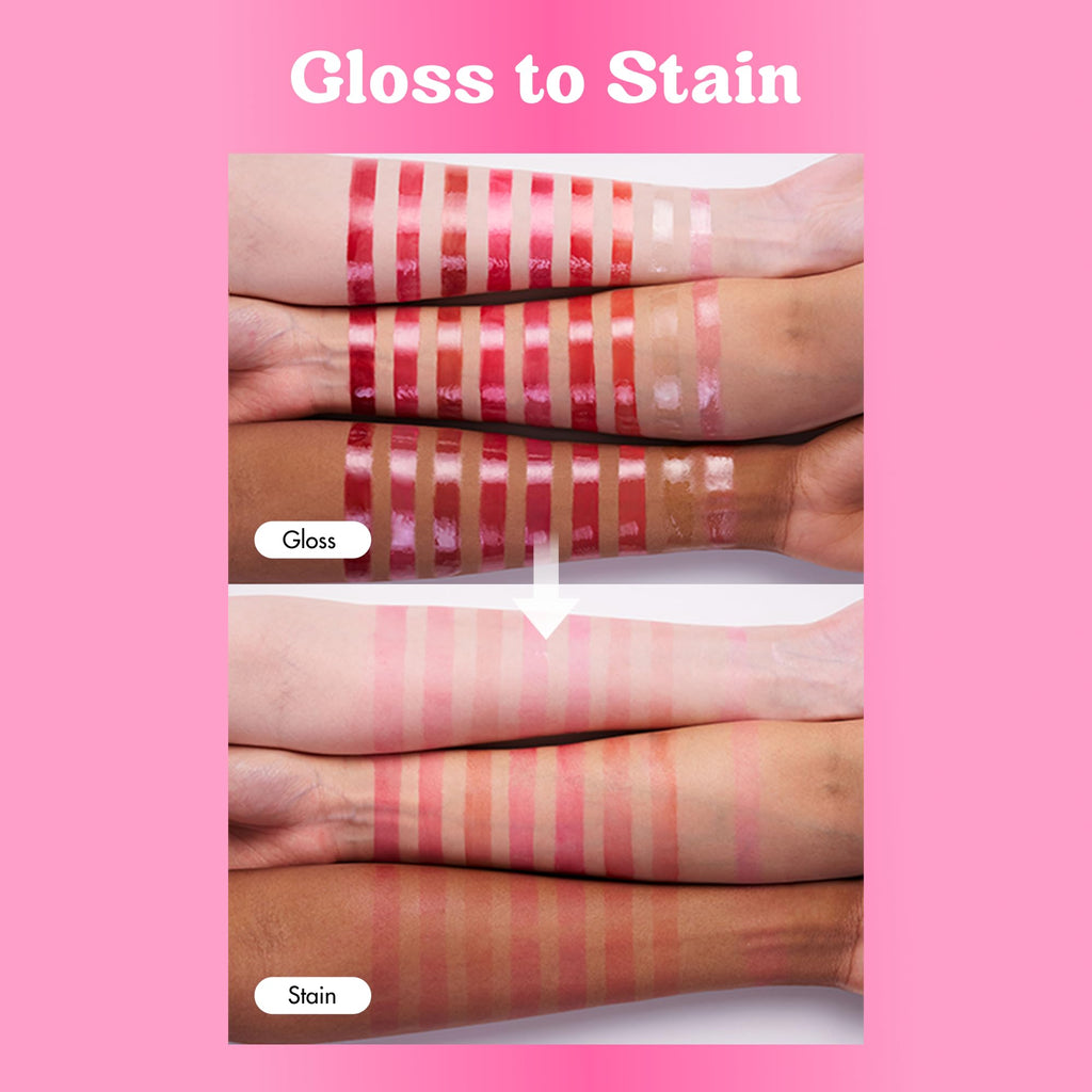 COLORGRAM Fruity Glass Tint 08 Lovely Raspberry | Long-Lasting Lip Stain & Glossy Dewy Finish
