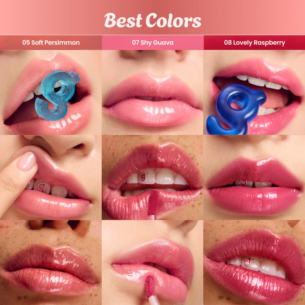 COLORGRAM Fruity Glass Tint 15 Satisfied Fig — Non-Sticky Lip Shine
