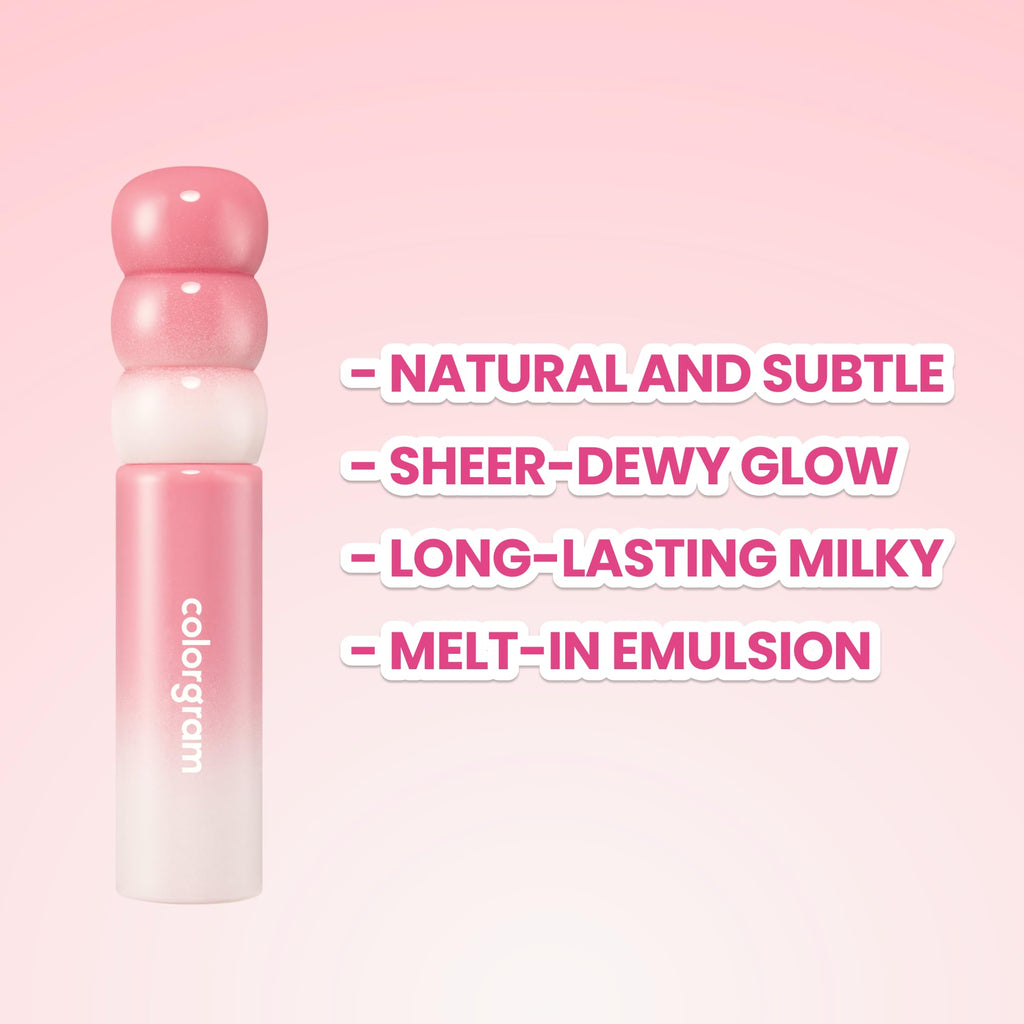 COLORGRAM Fruity Glass Tint Milk 01 Berry Amazing | Hydrating Lip Tint