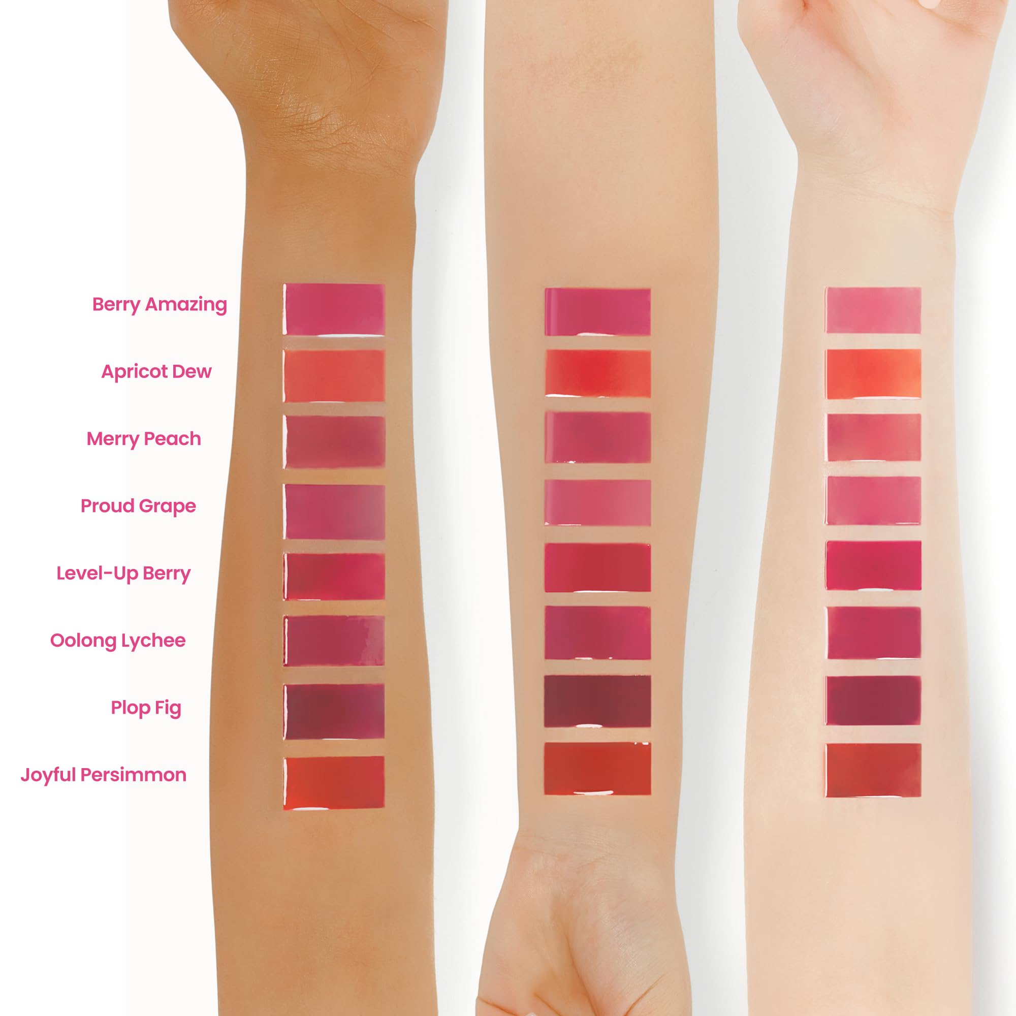 COLORGRAM Fruity Glass Tint Milk 01 Berry Amazing | Hydrating Lip Tint