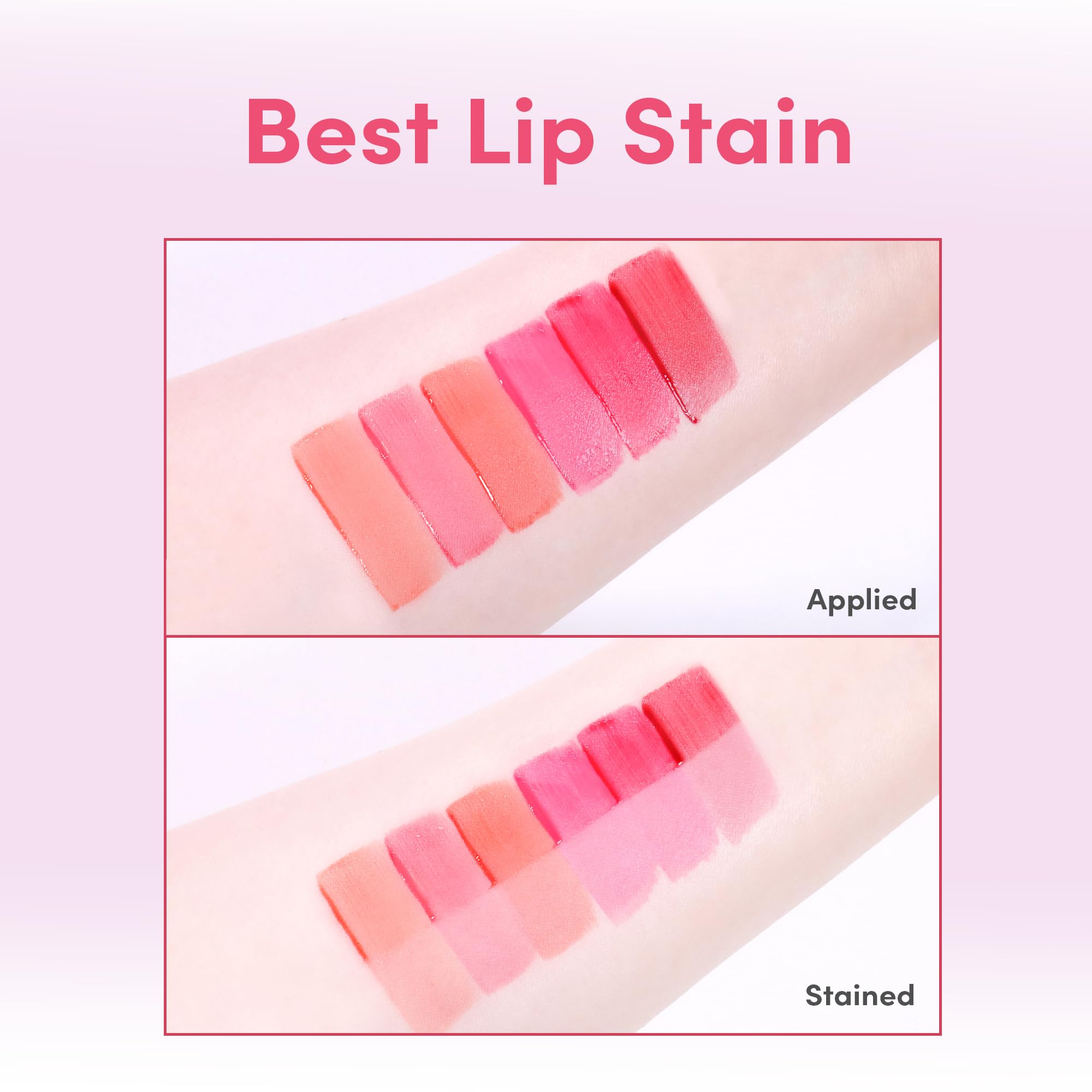 COLORGRAM Fruity Water Tint 02 Bunny Pink – Hydrating, Buildable Lip Tint